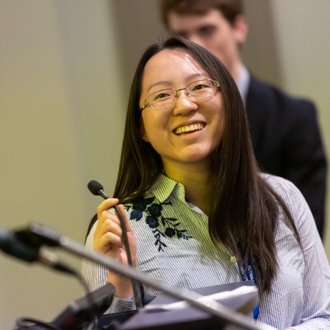 Student smiling